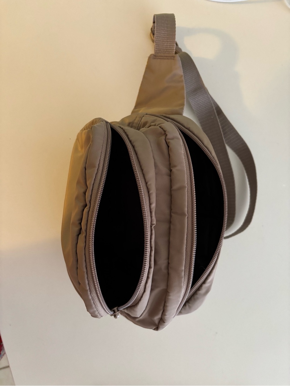 adidas Taupe Waist Bag with Gold Logo - Picture 4 of 4